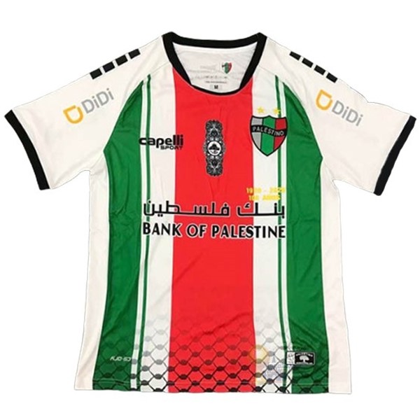 Calcio Maglie Away Maglia CD Palestino 2020 2021 Bianco